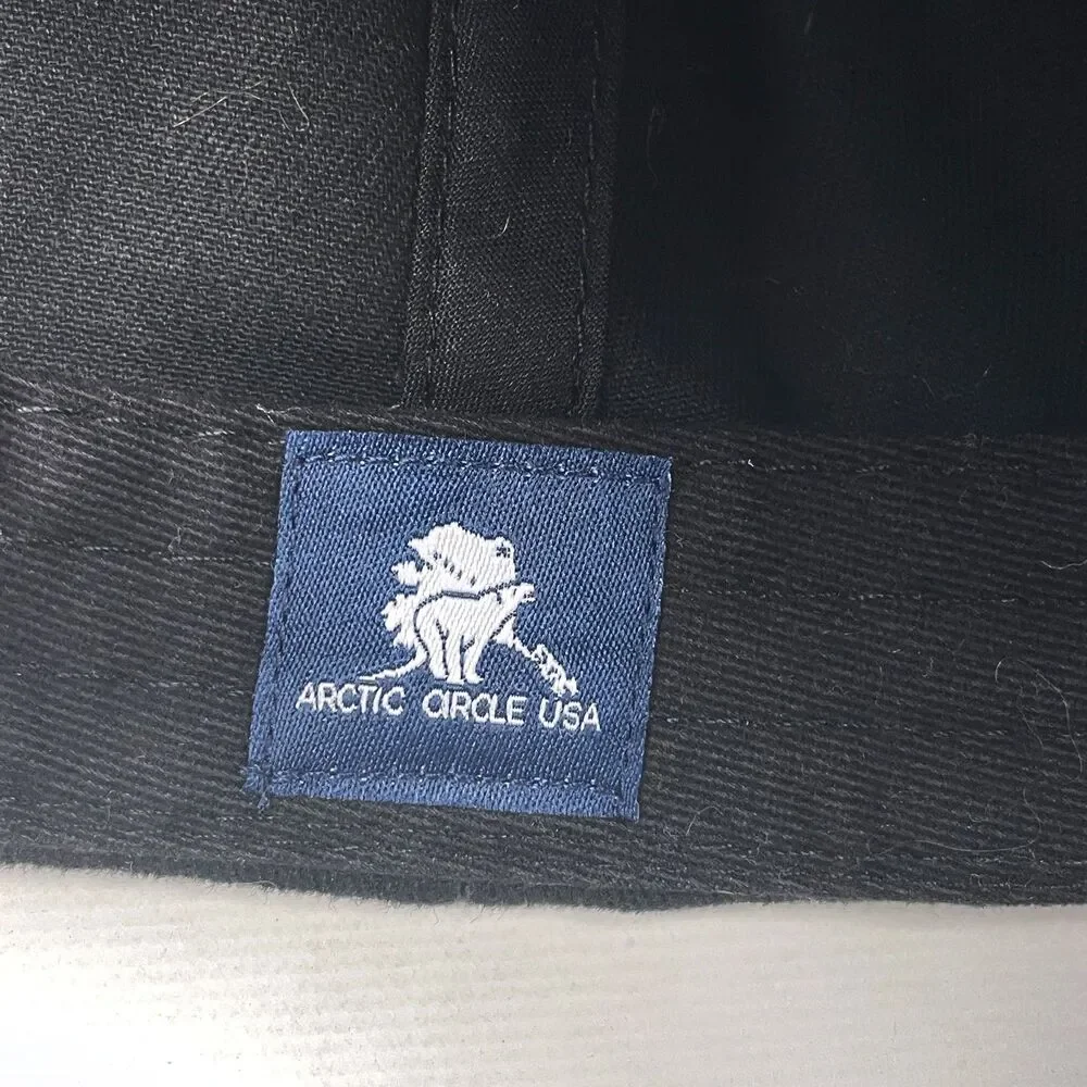 ALASKA Embroidered Husky Sled Dog Team Black Ball Hat Cap Adjustable Iditarod